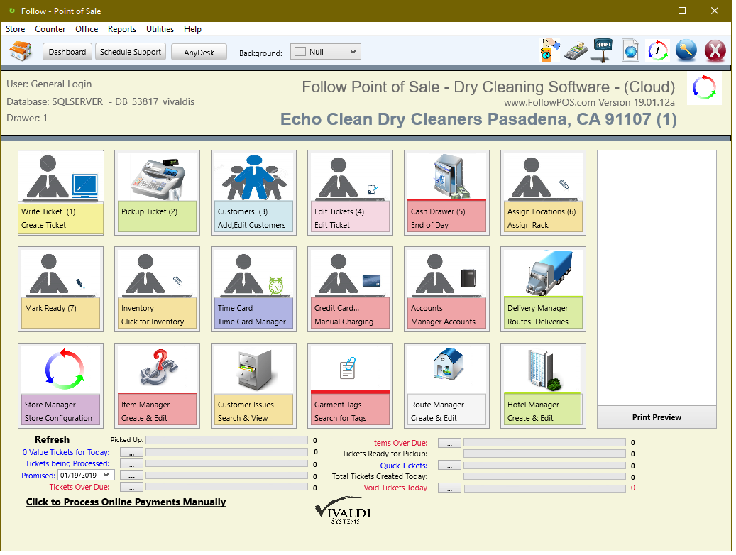 Dry Cleaning Software